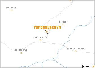 map of Toporovskaya