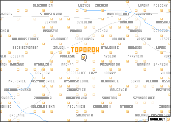 map of Toporów