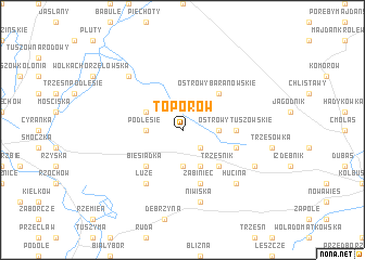 map of Toporów