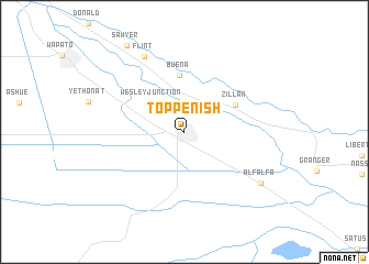 map of Toppenish