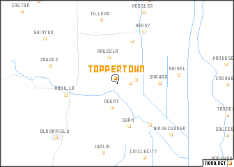 map of Toppertown