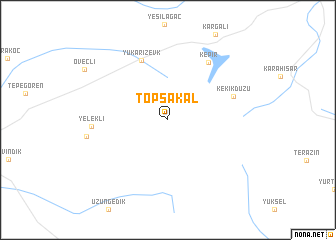 map of Topsakal