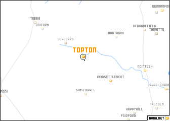 map of Topton