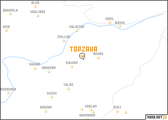 map of Tōpzāwa