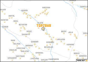 map of Tōpzāwa