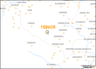 map of Toquiza