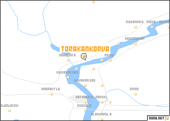 map of Torakankorva