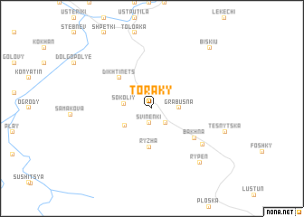 map of Toraky