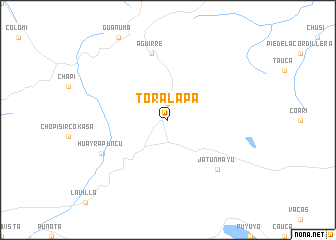 map of Toralapa