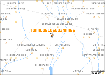 map of Toral de los Guzmanes