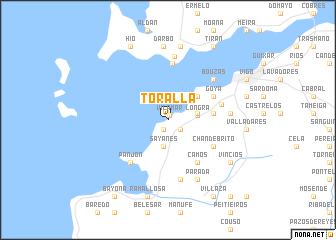 map of Toralla