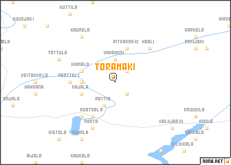 map of Toramäki