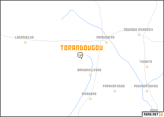 map of Torandougou