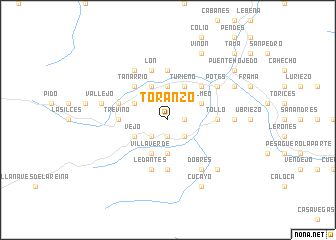 map of Toranzo