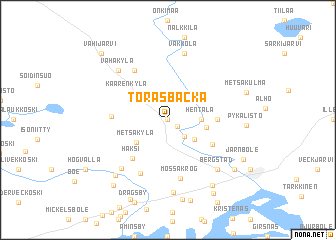 map of Torasbacka