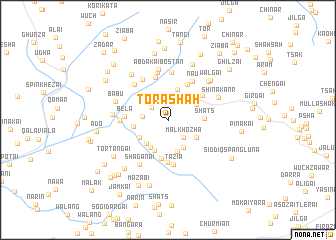 map of Tora Shāh