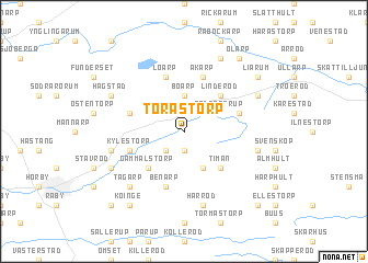 map of Torastorp