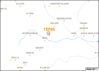 map of Torás
