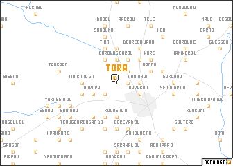 map of Tora