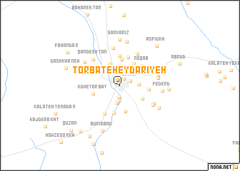 map of Torbat-e Ḩeydarīyeh