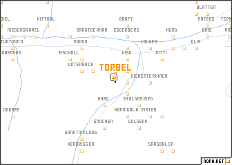 map of Törbel