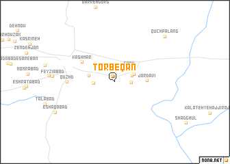 map of Torbeqān