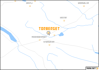 map of Tørberget