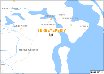 map of Torbeyevskiy