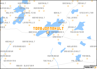 map of Torbjörnahult