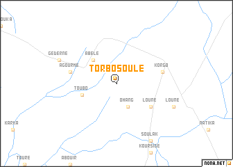 map of Torbosoulé