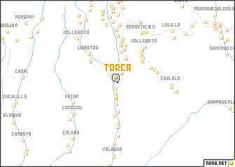 map of Torca