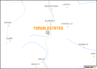 map of Tordal Estates