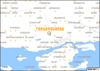 map of Tordensgårde