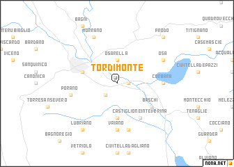 map of Tordimonte