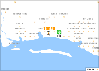 map of Torea