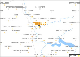 map of Torelló
