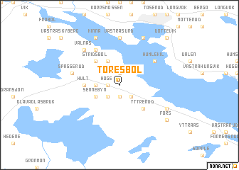 map of Töresbol