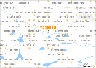 map of Toresbo