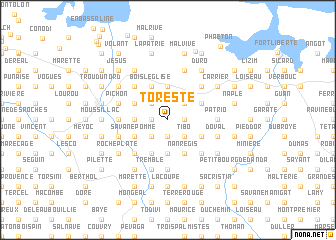 map of Toreste