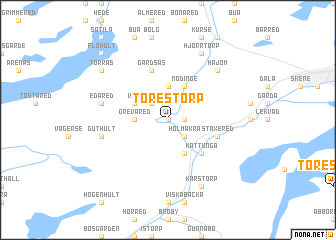 map of Törestorp