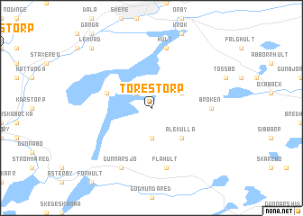 map of Torestorp