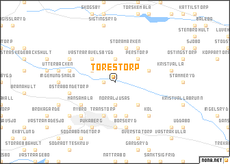 map of Torestorp