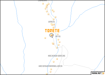 map of Torete