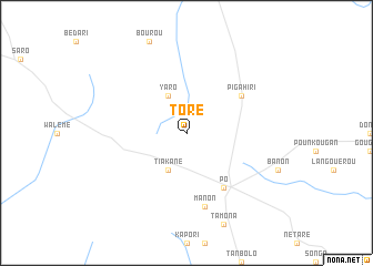 map of Toré