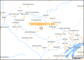 map of Torgā Qoveyleh