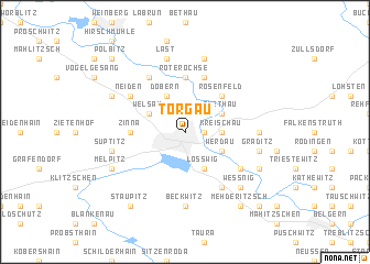 map of Torgau