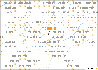 map of Toribio