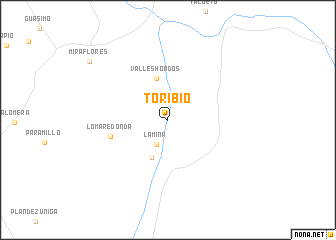 map of Toribío