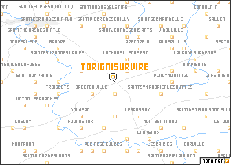 map of Torigni-sur-Vire