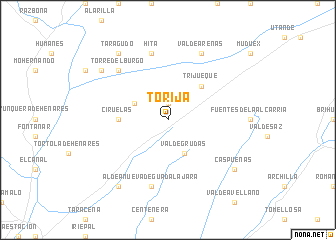 map of Torija